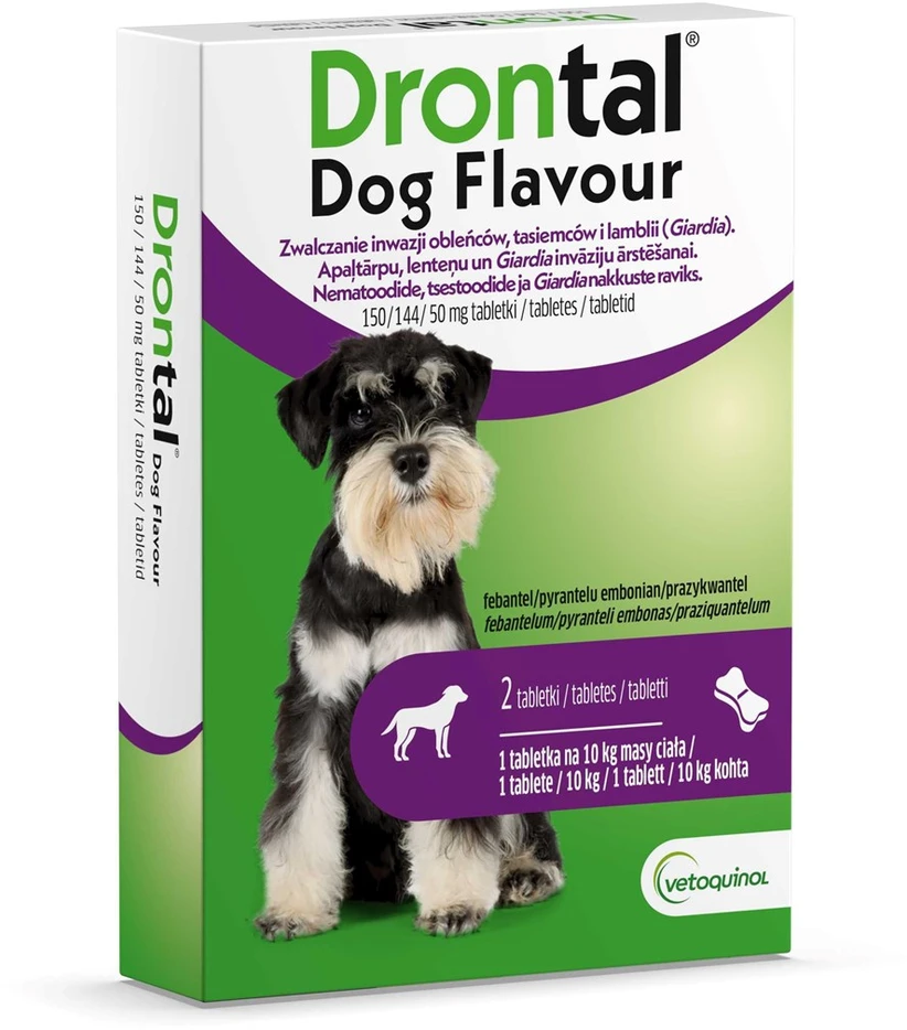 Vetoquinol Drontal tabletės nuo kirmėlių šunims iki 10 kg
