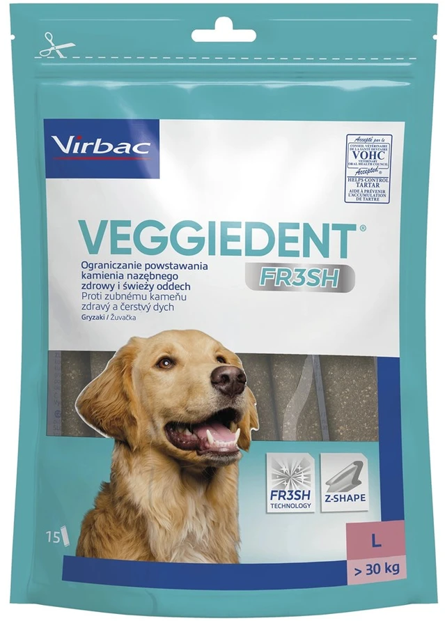 VIBRAC Veggiedent Fresh L – skanėstas šuniui – 500g