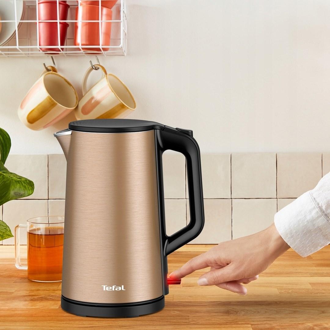 TEFAL | Virdulys | KI583C10 | Elektrinis | 2000 W | 1,5 l | Nerūdijantis plienas | 360° sukamasis pagrindas | Auksas