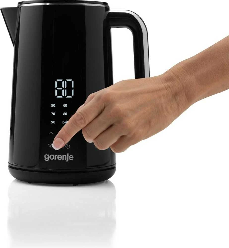 Gorenje Virdulys K17DWD Electric 2200 W 1.7 L Nerūdijantis plienas 360° rotational base Juodas