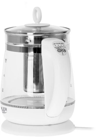 Adler | Virdulys | AD 1299 | Electric | 2200 W | 1.5 L | Glass | 360° rotational base | Juodas