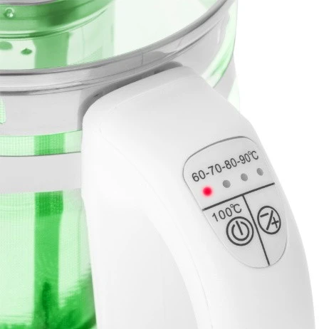 Adler | Virdulys | AD 1299 | Electric | 2200 W | 1.5 L | Glass | 360° rotational base | Juodas