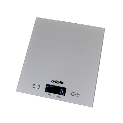 Virtuvinės svarstyklės Mesko | Virtuvės svarstyklės | MS 3145 | Maksimalus svoris (talpa) 5kg | Graduacija 1 g | Ekrano tipo LCD | Sidabrinis