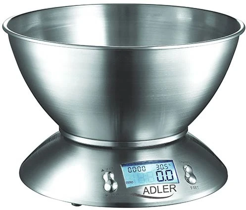 Adler | Virtuvinės svarstyklės | AD 3134 | Maksimalus svoris (talpa) 5kg | Graduacija 1 g | Nerūdijantis plienas