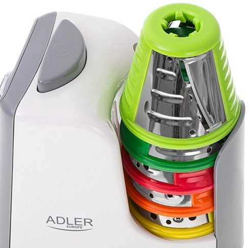 Adler AD 4815 Daržovių smulkintuvas, Baltas/Pilkas