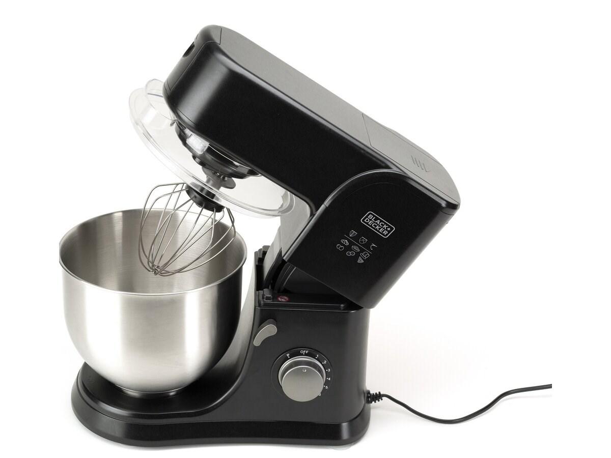 Virtuvinis kombainas Black & Decker Juodas & Decker | Kitchen Machine | ES9130080B | 1000 W | Greičių skaičius 8 | Bowl capacity 5.2 L | Juodas