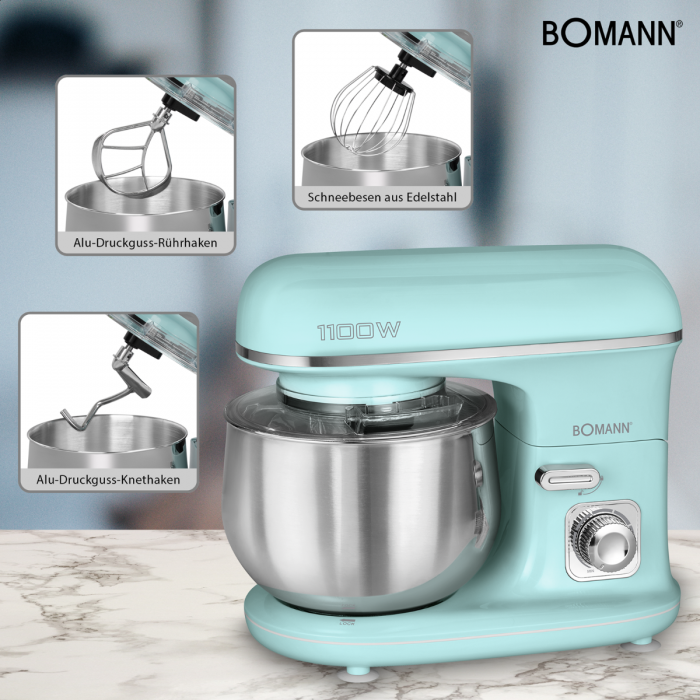 Virtuvės Kombainas - Bomann KM 6030 5L Mėtų Spalva