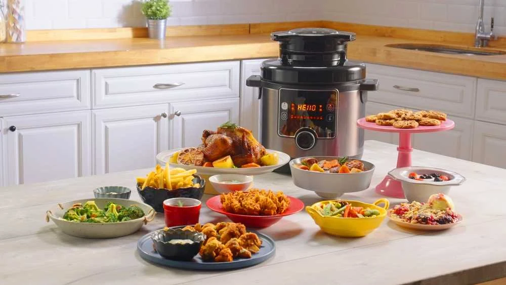 TEFAL | Turbo virtuvės ir kepimo daugiafunkcis puodas | CY7788 | 1200 W | 7,6 l | Programų skaičius 15 | Juodas