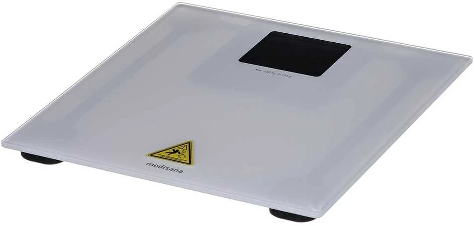 Medisana PS 470 XL vonios svarstyklės iki 250 kg | Perkrovos indikatorius | Baltos