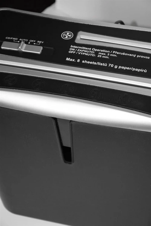 Wallner XD 805 CD smulkintuvo valdymo skydelis