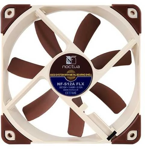 Noctua ventiliatorius 120mm 7.4/10.7/17.8 priežiūra