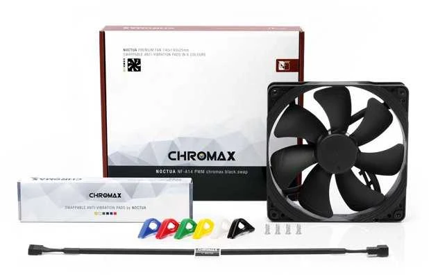 Aušintuvas Noctua NF-A14 PWM chromax.juodas.swap