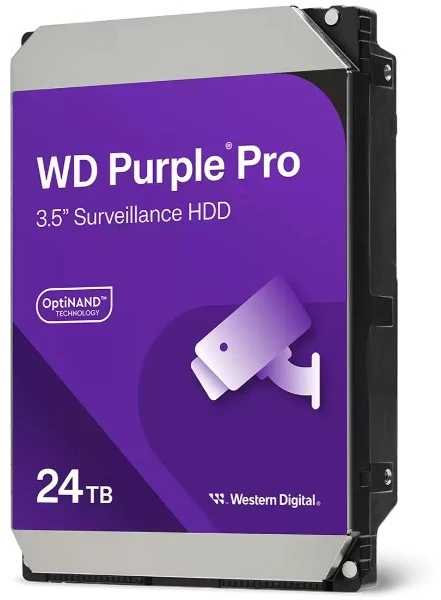 „Western Digital WD Violetinė Pro 24TB“ serverio diskas 3,5 colio SATA III (6 Gb/s) (WD241PURP)