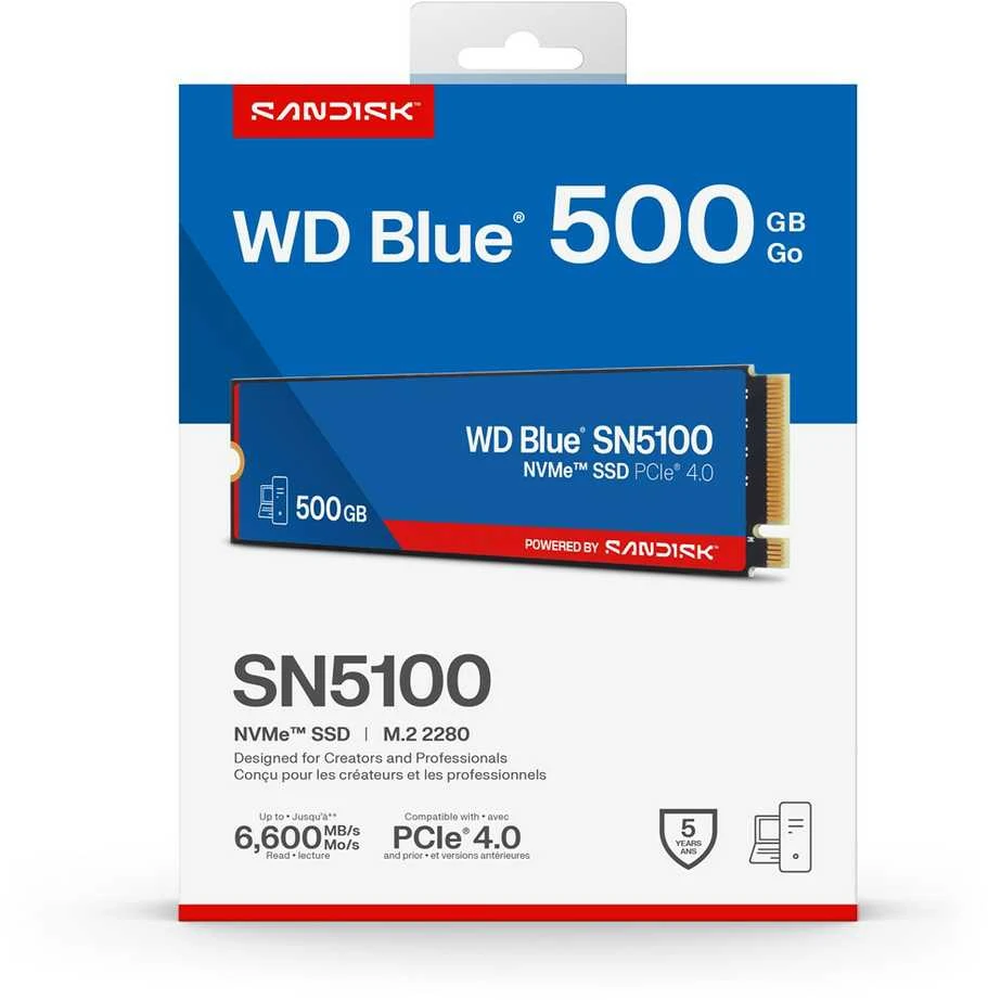 Sandisk Western Digital 500GB WD Mėlyna® SN5100 NVMe™ SSD