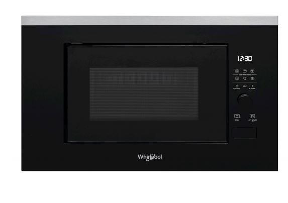 Whirlpool WMF201G mikrobangų krosnelė Įmontuoti Mikrobangų krosnelė su kepsninės funkcija 20 L 800 W Juoda, Nerūdijančiojo plieno