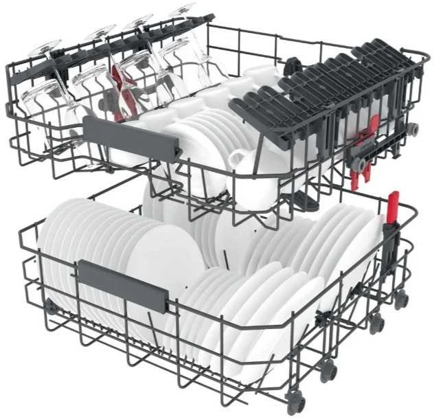 Indaplovė „Whirlpool WI 7020 PF“ pusiau įmontuojama, 14 vietų komplektų, E