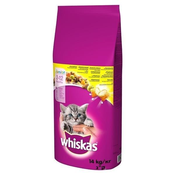 Whiskas Junior sausas ėdalas kačiukams su vištiena 14kg