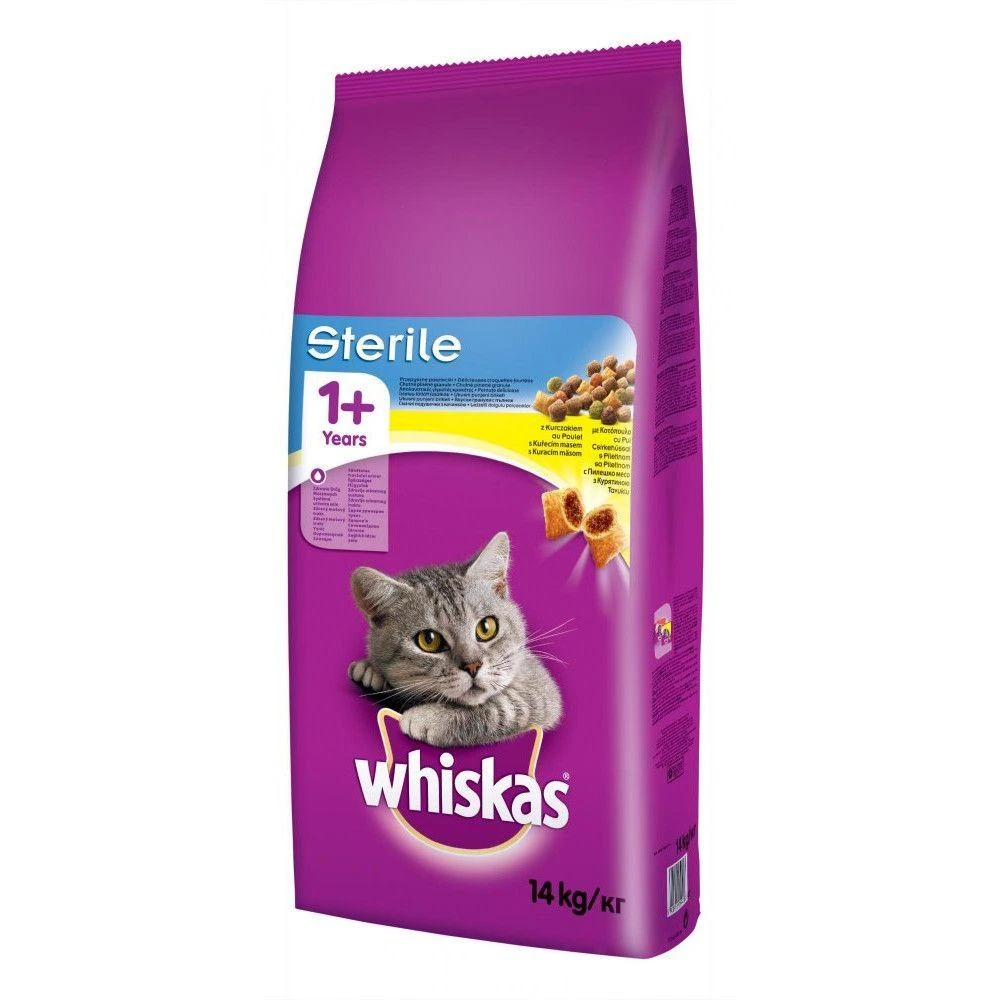 Whiskas Cat Adult Sterile su Vištiena 14kg