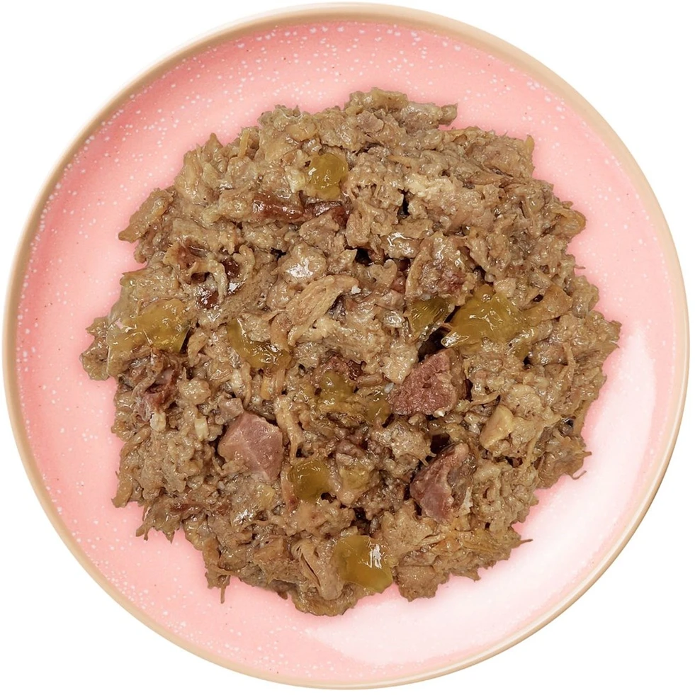 VILLAGE FARM vištiena Filė su ėriena – šlapias katėms skirtas ėdalas – 85 g