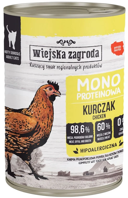 Wiejska Zagroda Monoproteinas su vištiena 400g