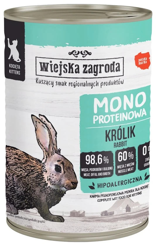 Wiejska Zagroda Monoproteinas su triušiena 400g