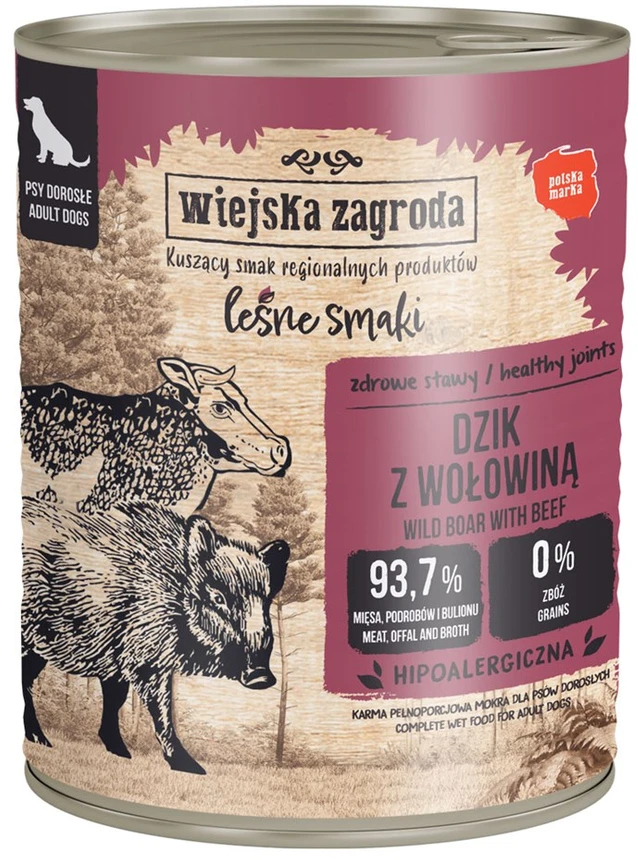 Wiejska Zagroda Miško skoniai su šerniena ir jautiena 800g