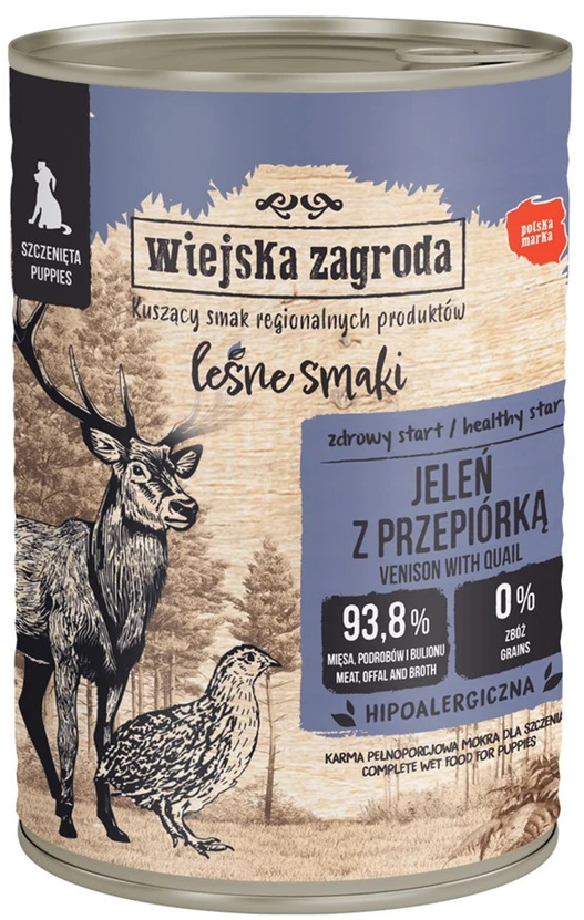 Wiejska Zagroda Miško skoniai su elniais ir putpelėmis 400g