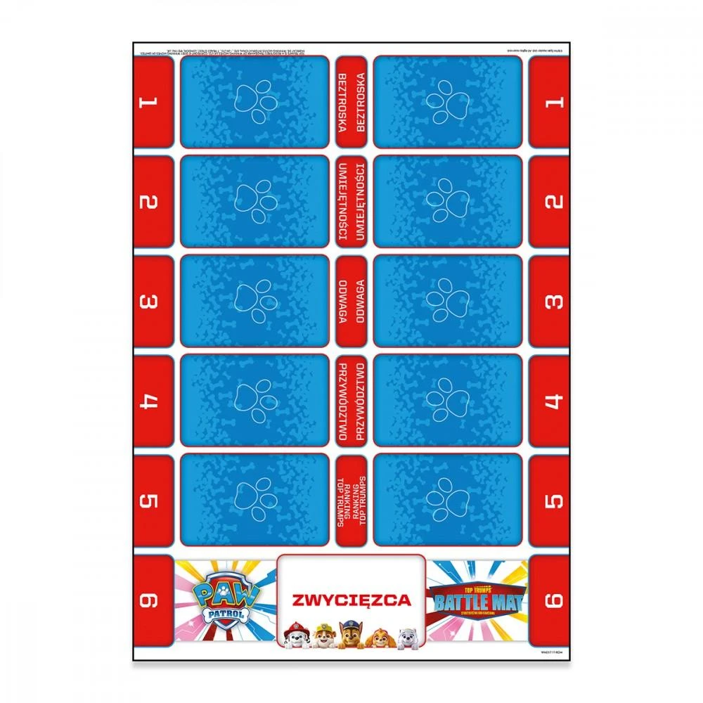 Winning Moves Pergalingi judesiai Top Trumps Battle Mat Psi Patrol