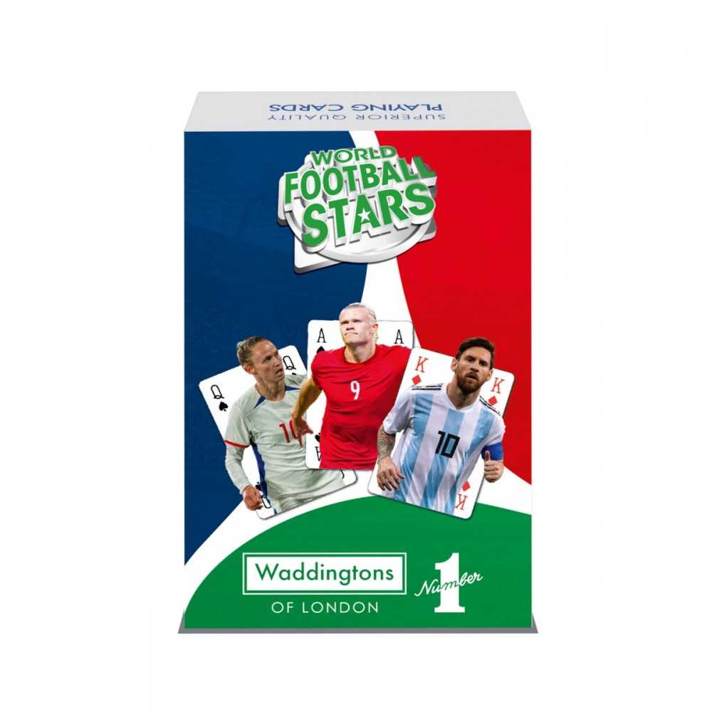 Winning Moves Knygynas „World Football Stars Waddingtons“ Nr. 1 žaidimo kortos