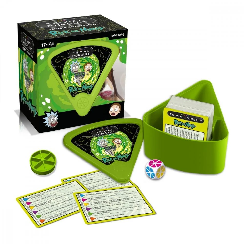 Winning Moves Trivial Pursuit Rick & Morty kortų viktorinos žaidimas 600 klausimų