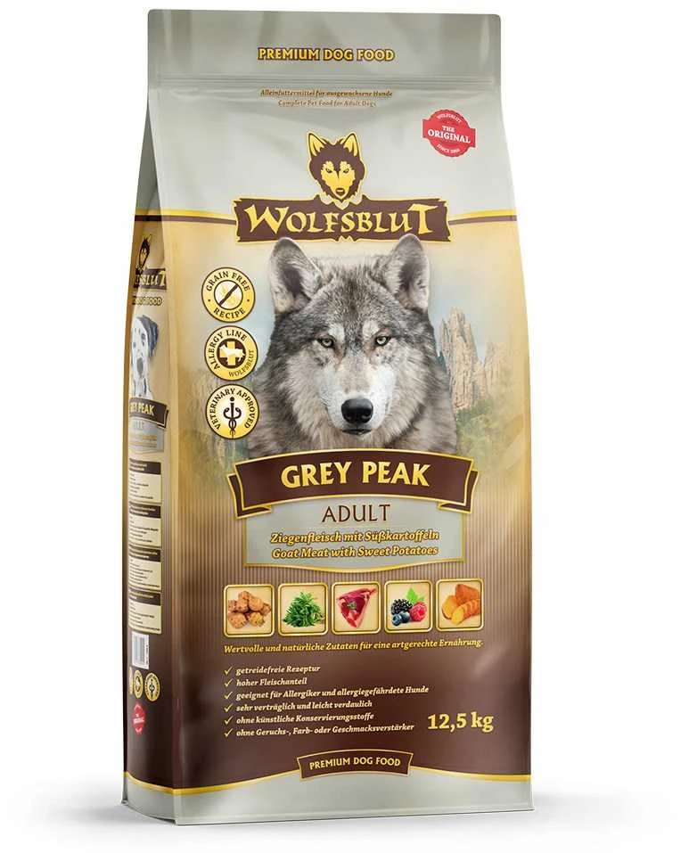 Šunų Maistas - WOLFSBLUT Pilkas Peak Goat Sausas Maistas 12.5kg Be Glitimo