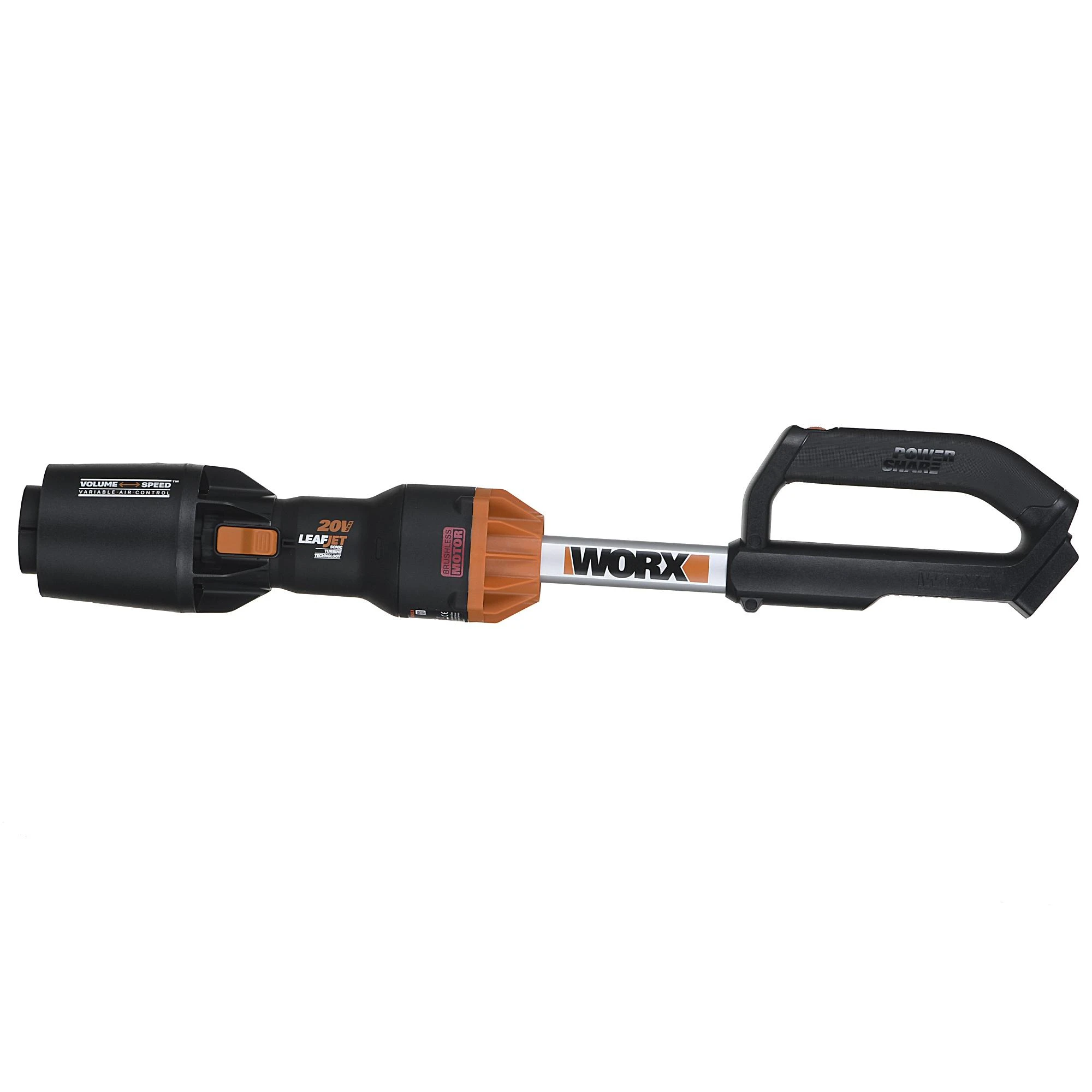 Akumuliatorinis pūstuvas Worx WG543E.9 20V E.9 LEAFJET, be baterijos ir įkroviklio, 6943475862602