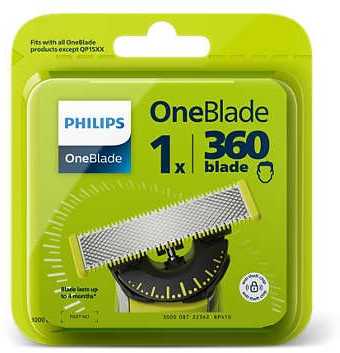 Philips | OneBlade Replacement blade | QP410/50 | Juodas/Žalias
