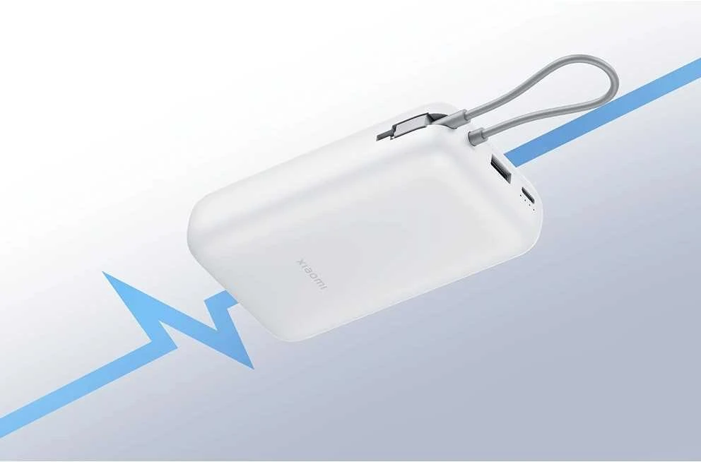 „Xiaomi“ išorinė baterija 20000mAh (integruotas laidas) | 20000 mAh | tamsiai pilka