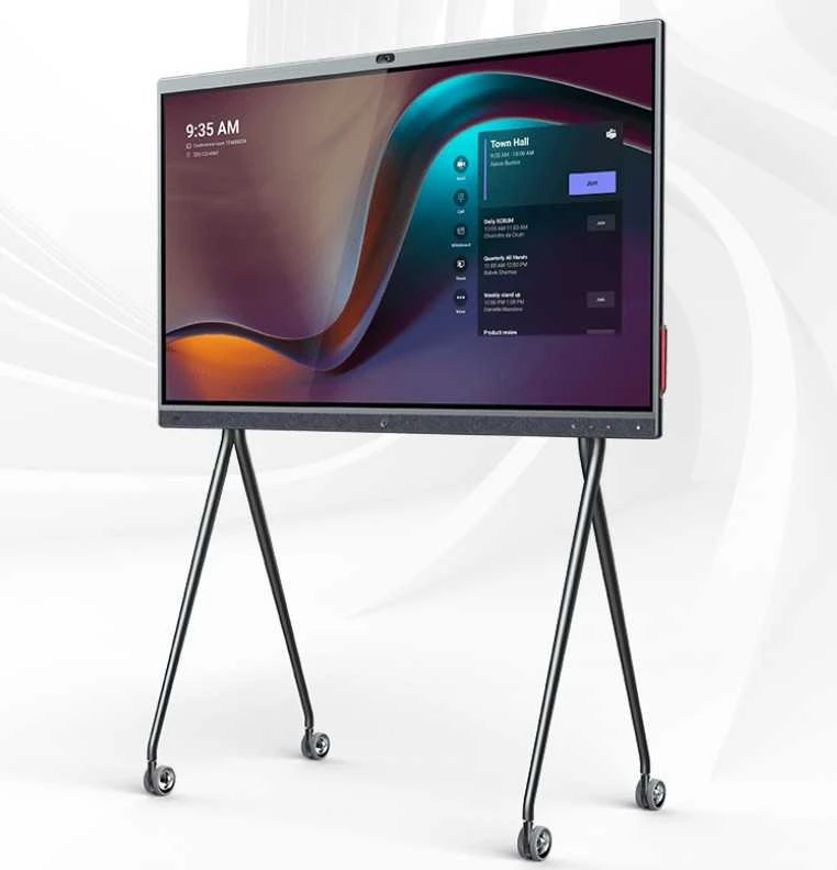 Monitorius System interaktywny Yealink Yealink MeetingBoard Pro Interaktyvus płaski panel 2,18 m (86'') LCD Wi-Fi 400 cd/m² 4K Ultra HD Juodas Ekran dotykowy Procesor įmontuotas Android