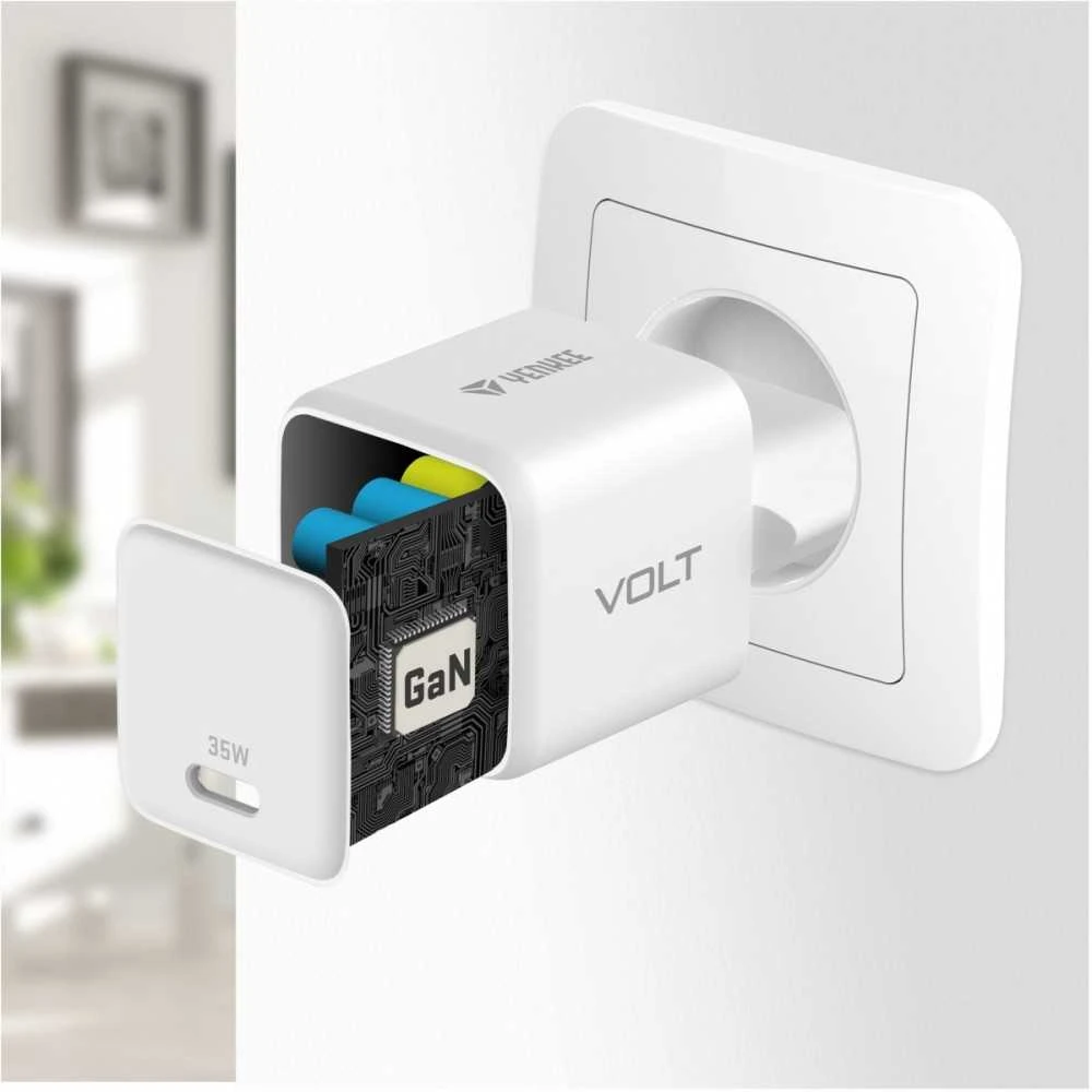 Yenkee Įkroviklis jungiama į tinklą usb c 35w 3a power delivery 3.0 qc 3.0 balta