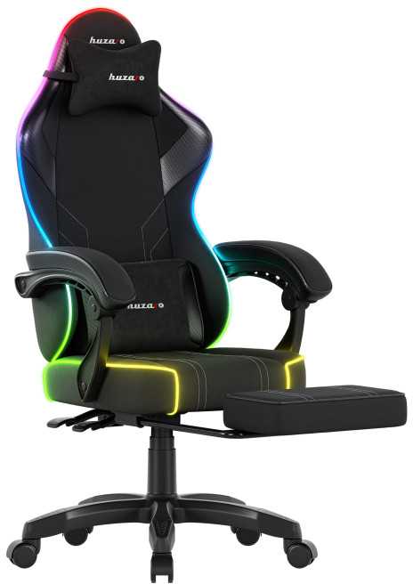 Žaidimų kėdė Huzaro Force 3.7 RGB, juodos spalvos