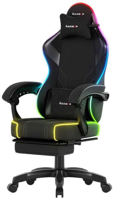 Žaidimų kėdė Huzaro Force 3.7 RGB, juodos spalvos