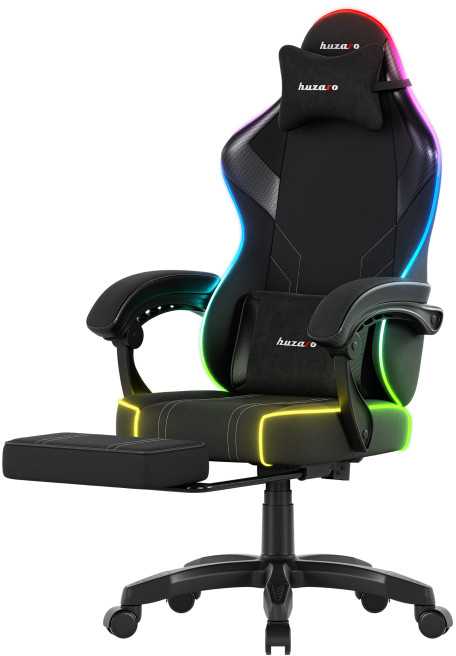 Žaidimų kėdė Huzaro Force 3.7 RGB, juodos spalvos
