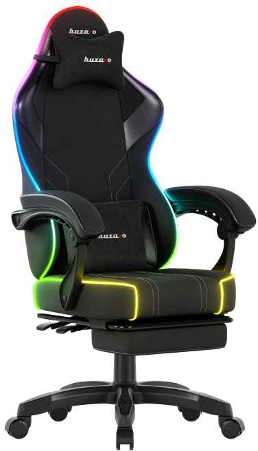 Žaidimų kėdė Huzaro Force 3.7 RGB, juodos spalvos