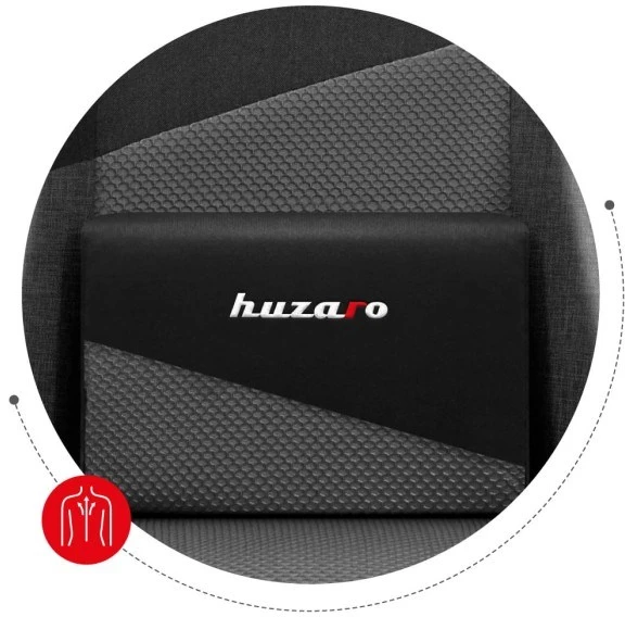 HUZARO FORCE 6.2 Pilkas Mesh Gaming Armfair