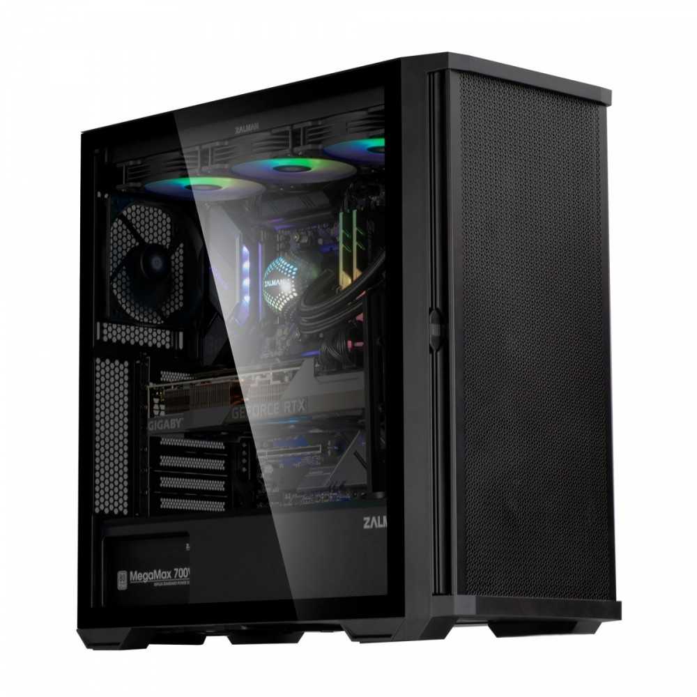 Zalman Case z10 atx vidurio bokšto juodas ventiliatorius x4