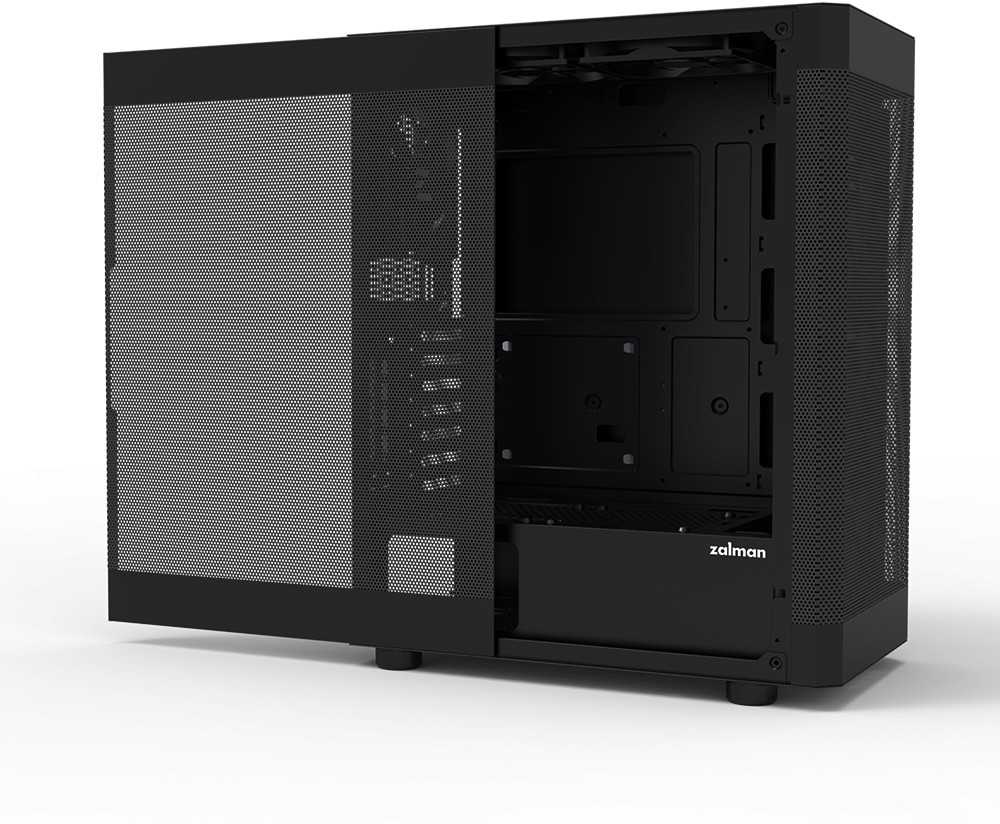 Zalman i4 atx vidutinio bokšto dėklas su 6 ventiliatoriais