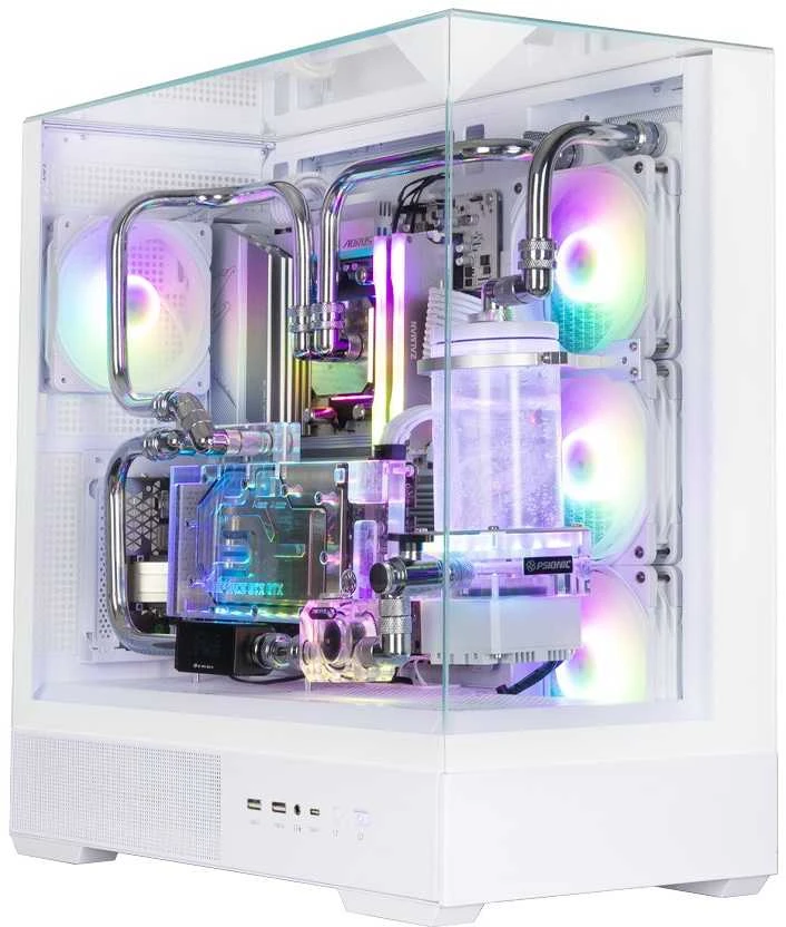 Zalman „Obudowa p40 prism plus“ vidutinio dydžio bokštas, baltas