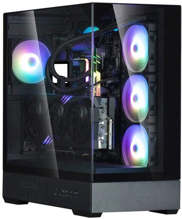 Zalman „Obudowa p40 prism plus“ vidutinio dydžio bokšto tipo kompiuteris, juodas
