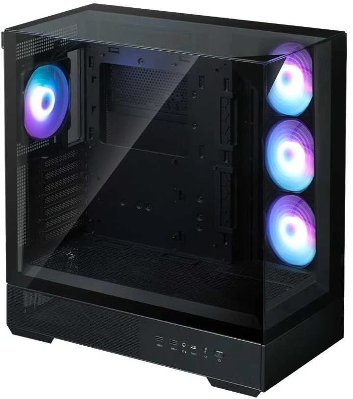 Zalman „Obudowa p40 prism plus“ vidutinio dydžio bokšto tipo kompiuteris, juodas