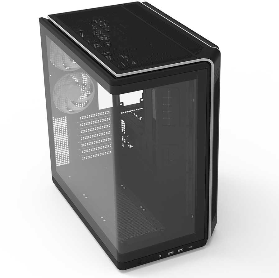 Zalman Obudowa P60 Mid-Tower 5x ARGB fans juoda