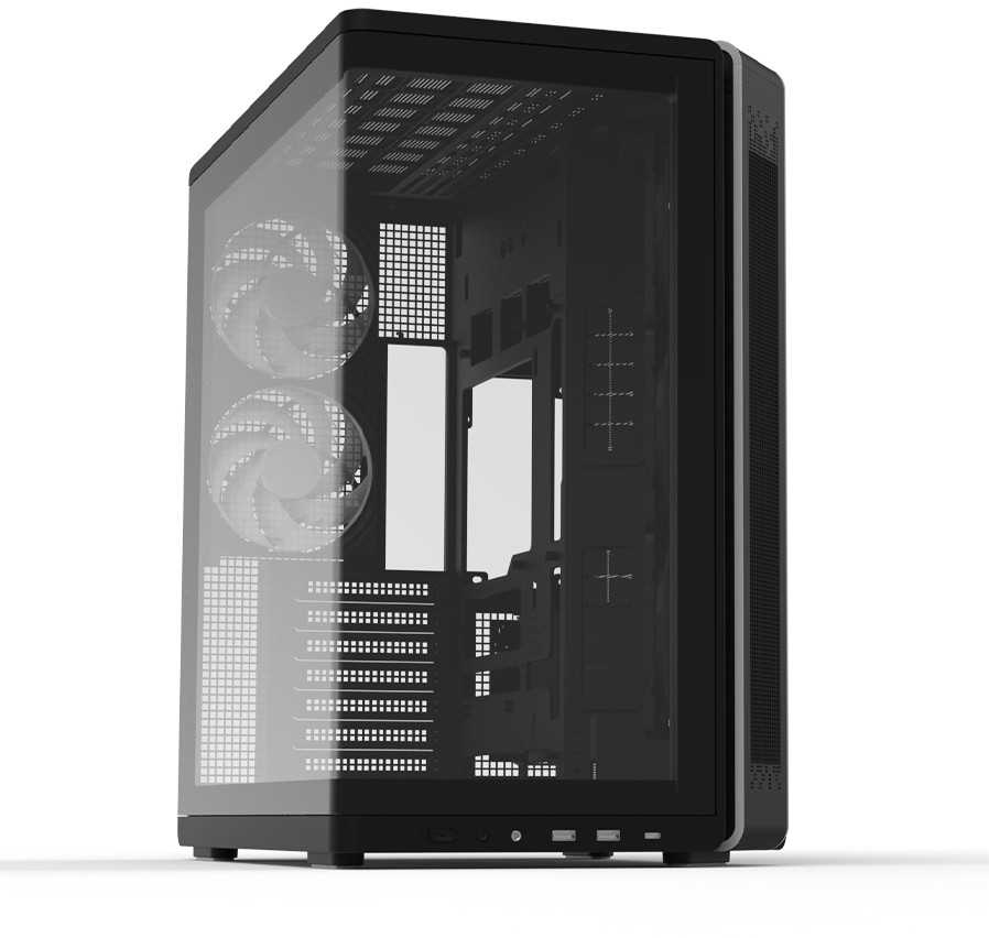 Zalman Obudowa P60 Mid-Tower 5x ARGB fans juoda
