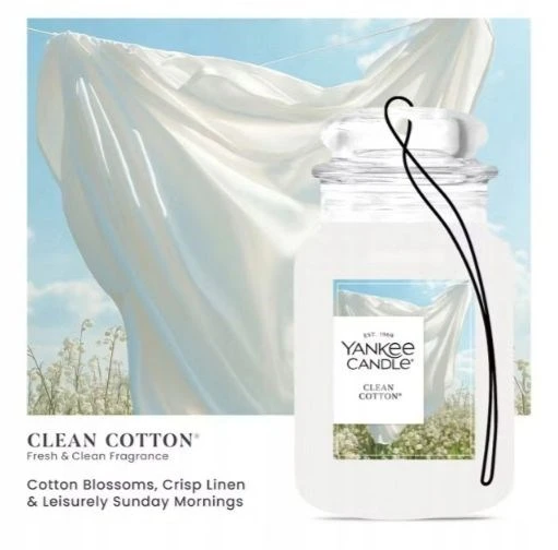 Yankee Candle Clean Cotton Car Jar rinkinys