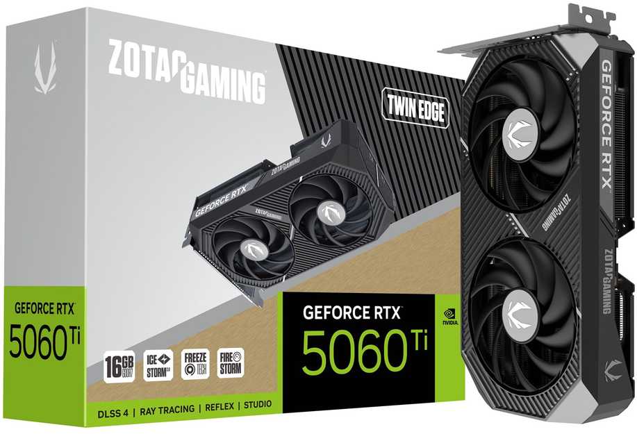 Vaizdo plokštė zotac gaming geforce rtx 5060 ti twin edge 16gb